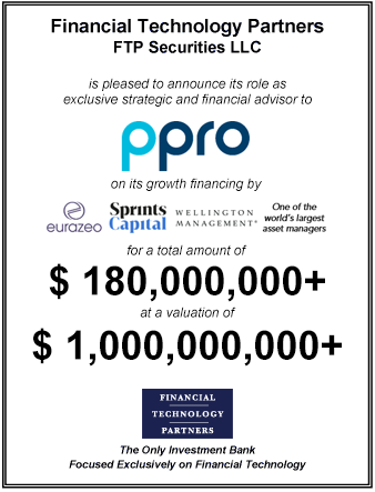 FT Partners Advises PPRO on its $180,000,000 Growth Financing