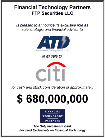 FT Partners Advises Automated Trading Desk on $680 Million Sale to Citigroup 