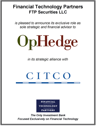 FT Partners Advises on OpHedge's Strategic Alliance with Citco Fund Services
