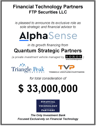 FT Partners Advises AlphaSense in its $33 mm Financing