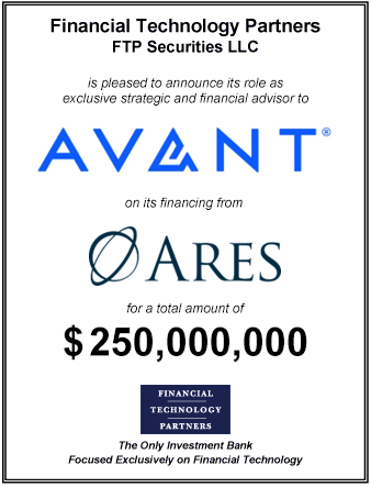 FT Partners Advises Avant on its $250 million Financing from Ares Management