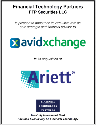 FT Partners Advises AvidXchange on its Acquisition of Ariett