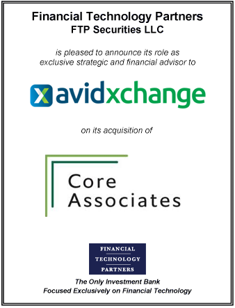 FT Partners Advises AvidXchange on its Acquisition of Core Associates