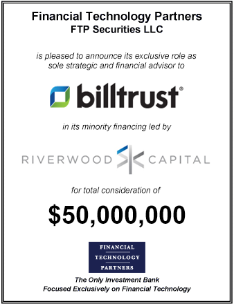 FT Partners Advises Billtrust on its $50,000,000 Minority Financing