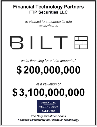 FT Partners Advises Bilt on its $200,000,000 Financing