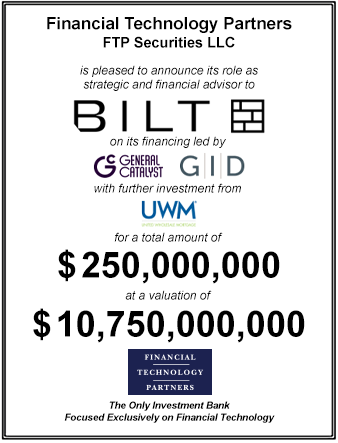FT Partners Served as Financial Advisor to Bilt on its $250,000,000 Financing