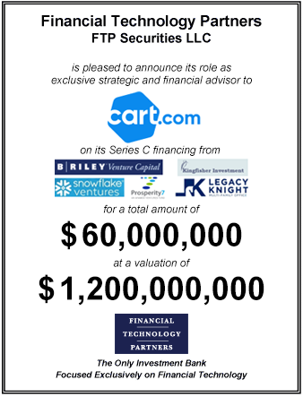 FT Partners Advises Cart.com on its $60,000,000 Series C Financing