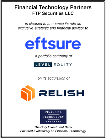Partners Served as Financial Advisor to Eftsure on its Acquisition of Relish