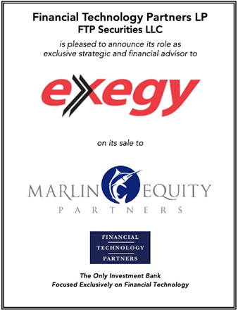 FT Partners Advises Exegy on its Sale to Marlin Equity Partners