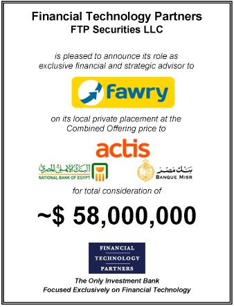 FT Partners Advises Fawry on its $58 million Local Private Placement