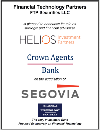 FT Partners Advises Helios Investment Partners and Crown Agents Bank on the Acquisition of Segovia