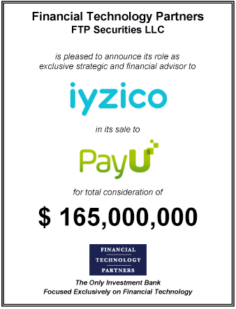 FT Partners Advises Iyzico on its $165,000,000 Sale to PayU