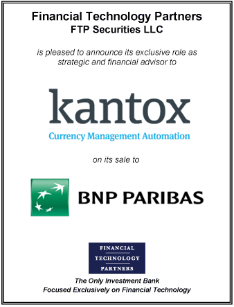 FT Partners Advises Kantox on its Sale to BNP Paribas