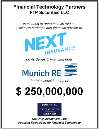 FT Partners Advises Next Insurance on its $250,000,000 Series C Financing from Munich Re