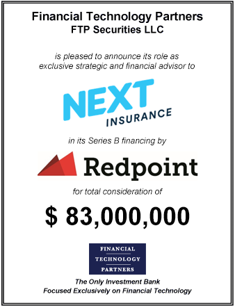 FT Partners Advises Next Insurance on its $83,000,000 Series B Financing Round