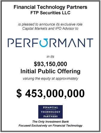 FT Partners Advises Performant on its Initial Public Offering