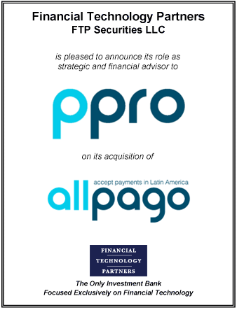 FT Partners Advises PPRO on its Acquisition of allpago