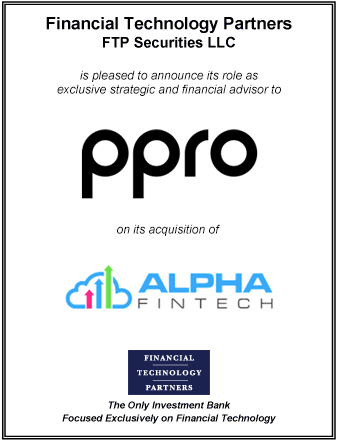 FT Partners Advises PPRO on its Acquisition of Alpha Fintech