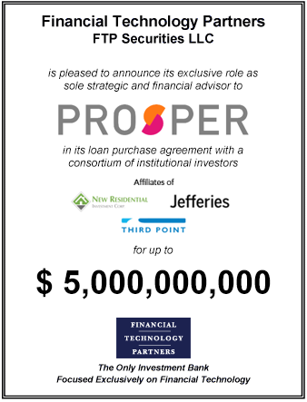 FT Partners Advises Prosper in its $5,000,000,000 Loan Purchase Agreement