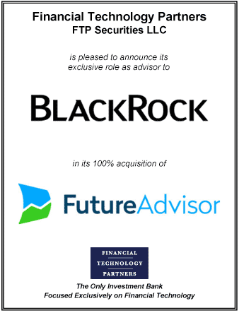 FT Partners Advises BlackRock in its Acquisition of FutureAdvisor