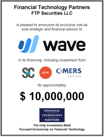 FT Partners Advises Wave in its $10mm Financing