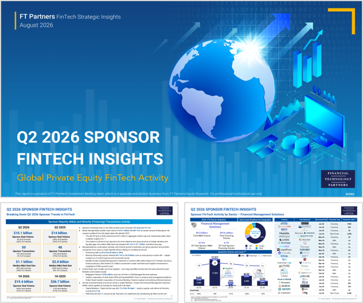 FT Partners Q2 2026 FinTech Sponsor Insights  cover