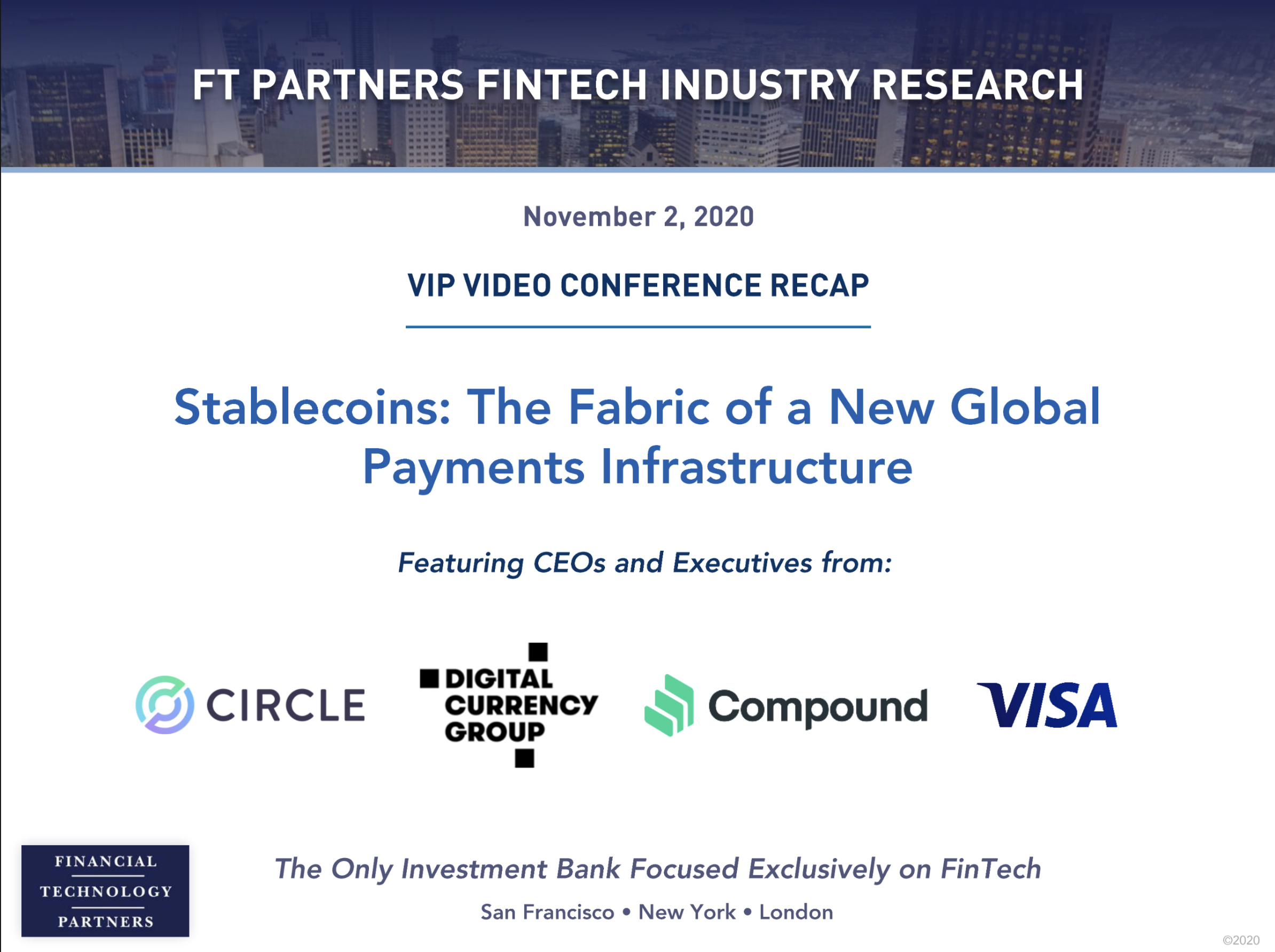 Video Conference Recap: Stablecoins - The Fabric of a New Global Payments Infrastructure cover