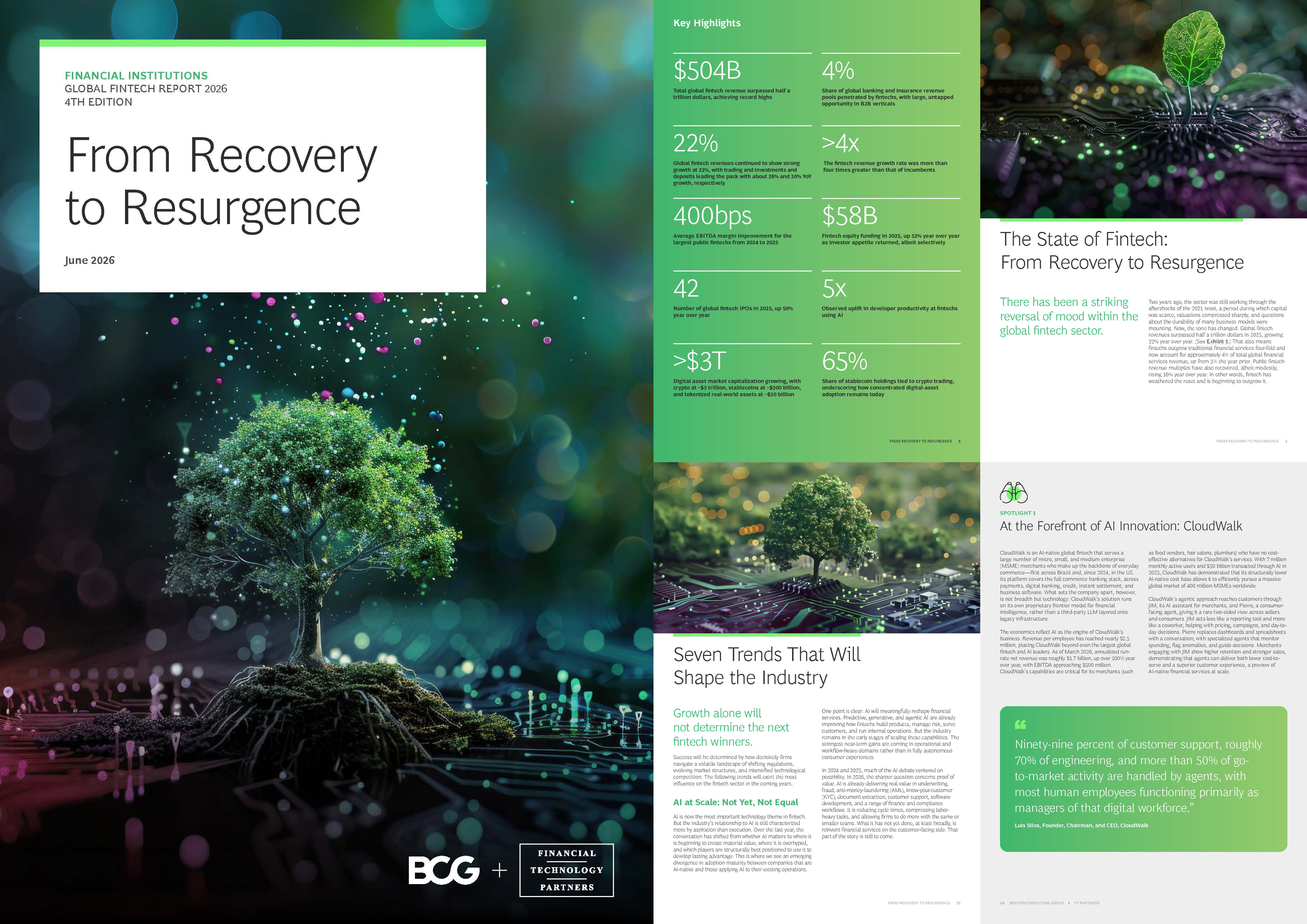 FT Partners & BCG: Global FinTech Report 2026 - From Recovery to Resurgence cover